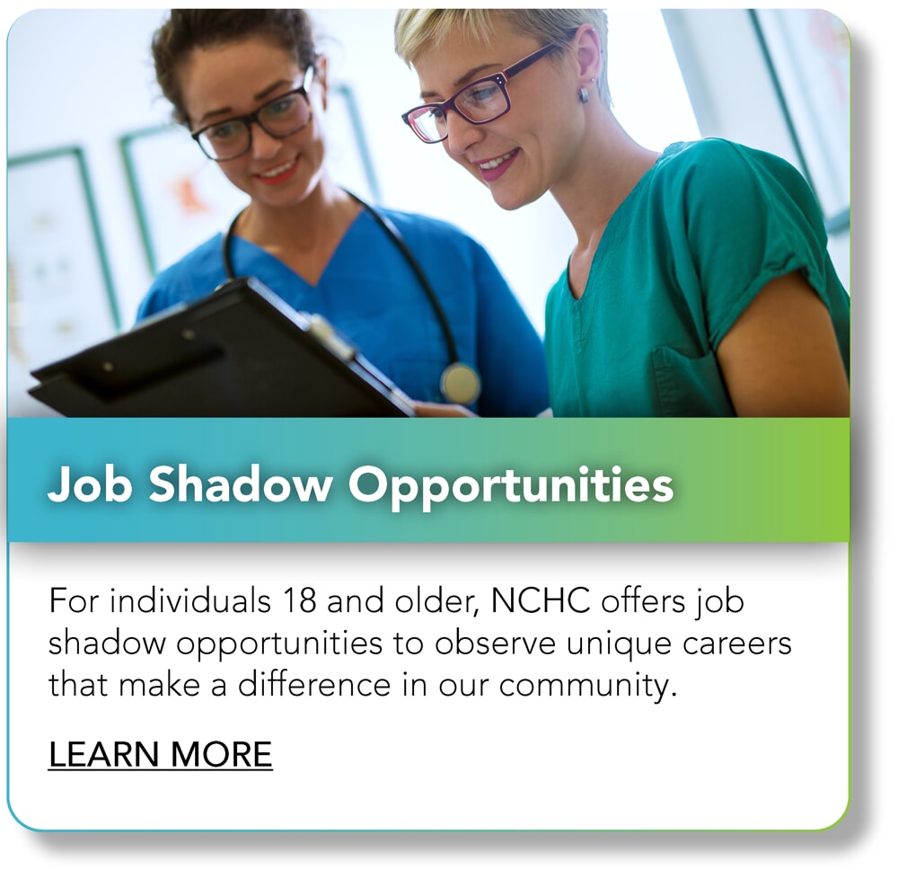 Job Shadows at NCHC
